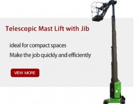 Vertical Telescopic Mast Lift with Jib